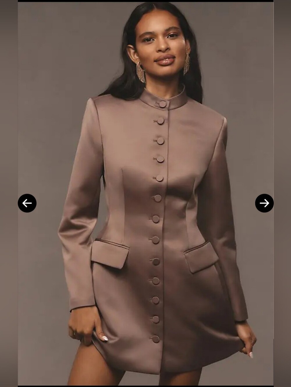 MARE MARE Long-Sleeve Button-Front Dress